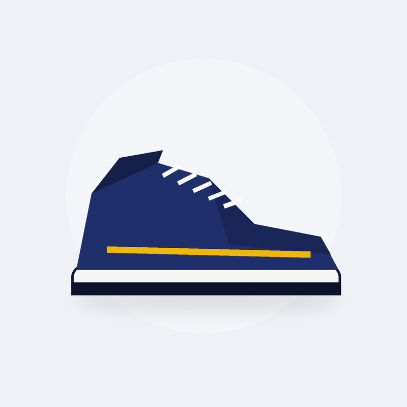 Chaussures de randonnée légères Sentier 100 (Bleu nuit)