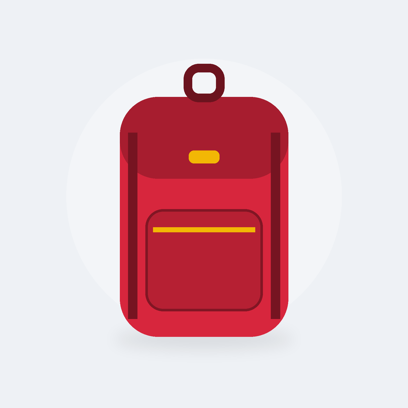 Sac à dos de randonnée 20 L Balade (Rouge)