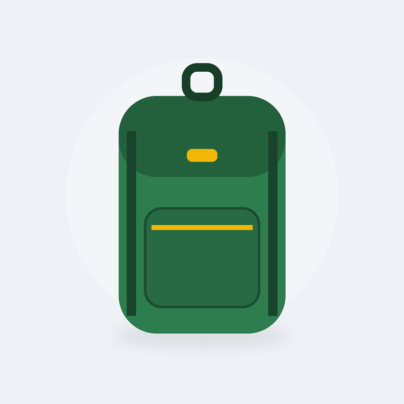 Sac à dos de randonnée 20 L Balade (Vert)