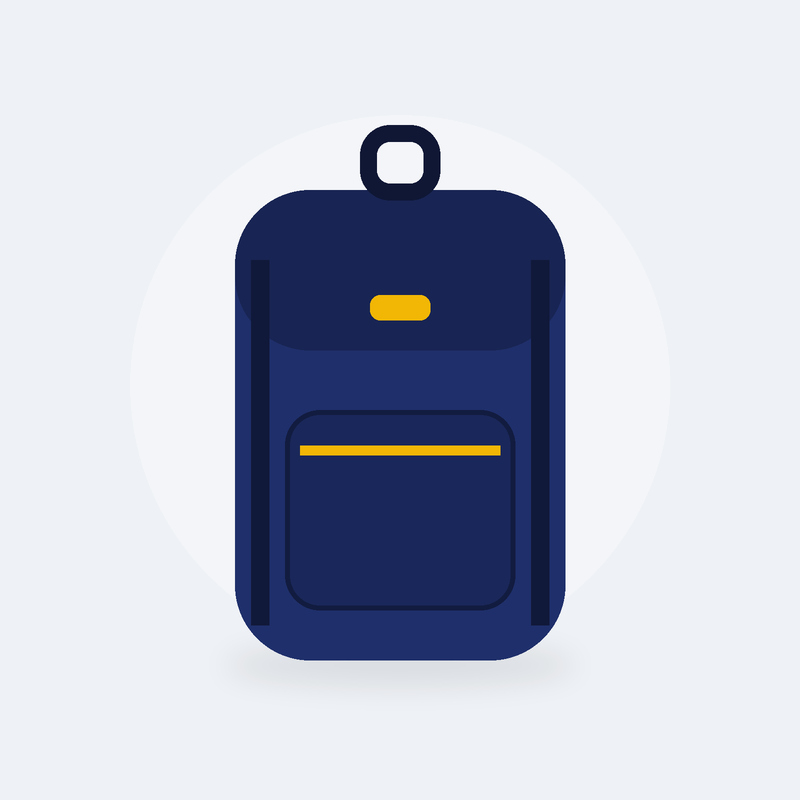 Sac à dos de trek 50 L Bivouac (Bleu nuit)