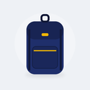 Sac à dos de trek 50 L Bivouac (Bleu nuit)