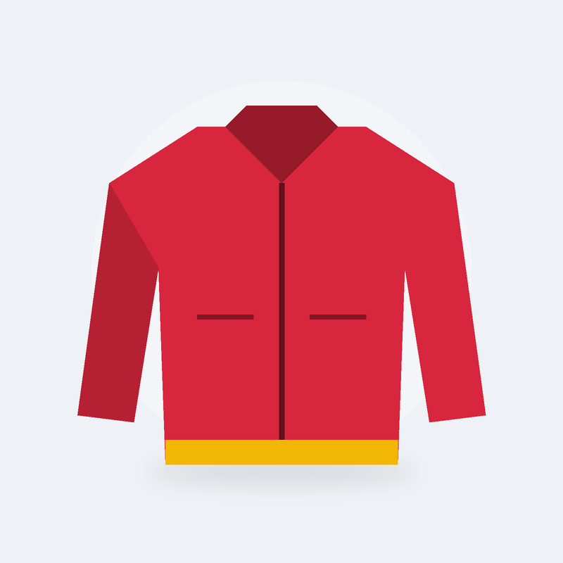 Veste imperméable Averse 500 (S, Rouge)