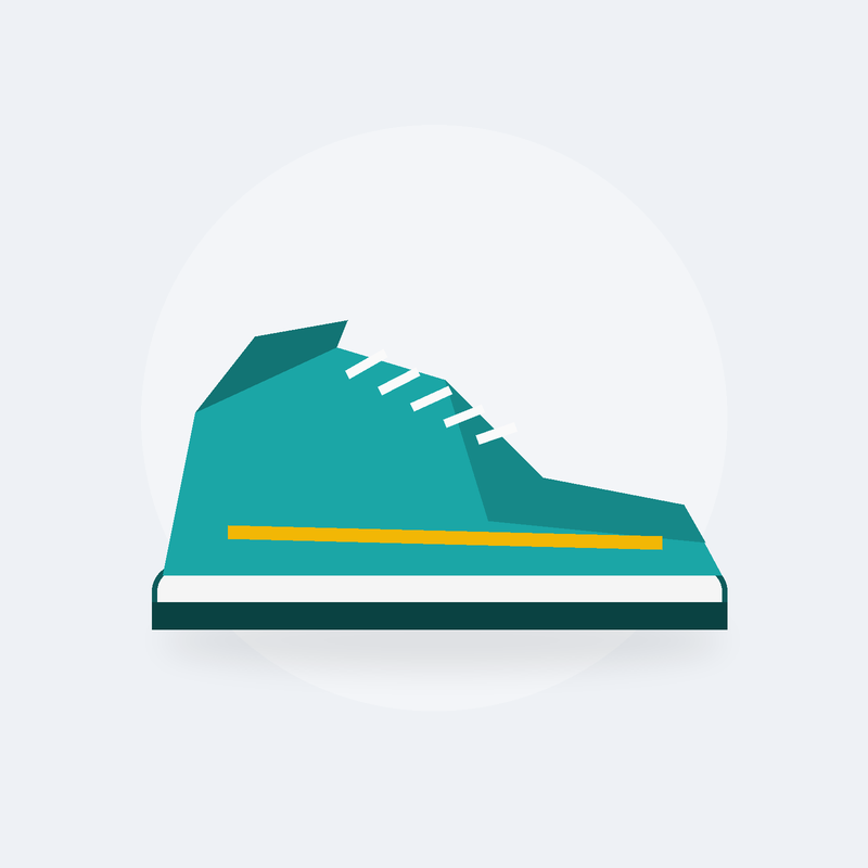 Chaussures de running amorties Nuage 500 (Turquoise)