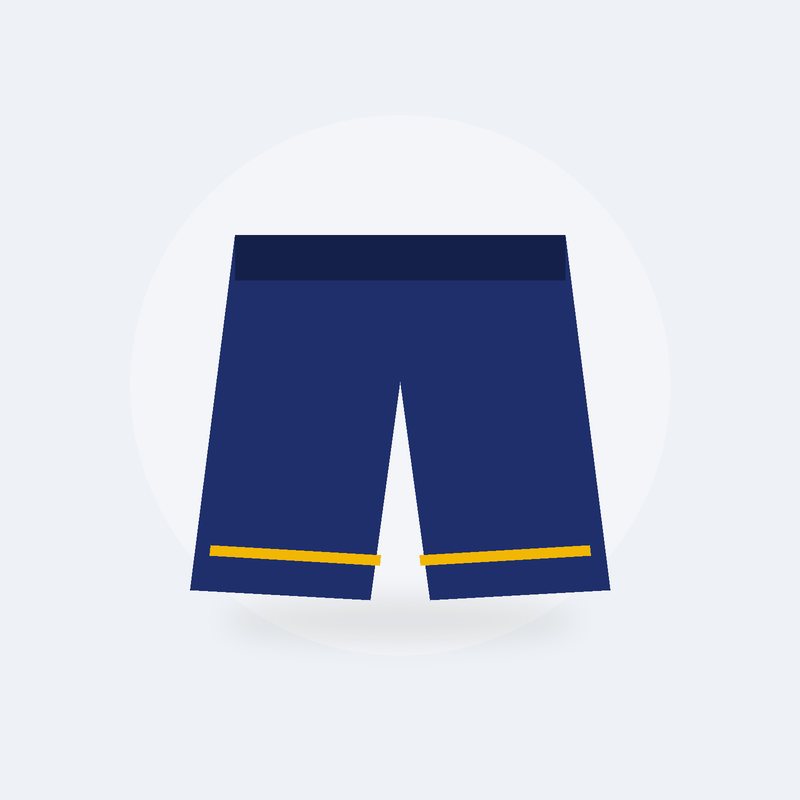 Short de running 2 en 1 Élan (XL, Bleu nuit)