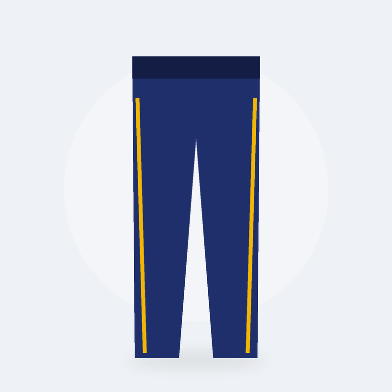 Collant de running chaud Givre (L, Bleu nuit)
