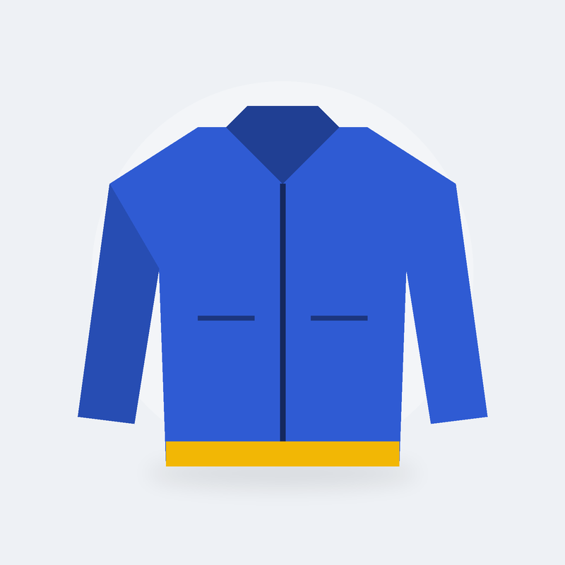 Veste coupe-vent Rafale (L, Bleu)