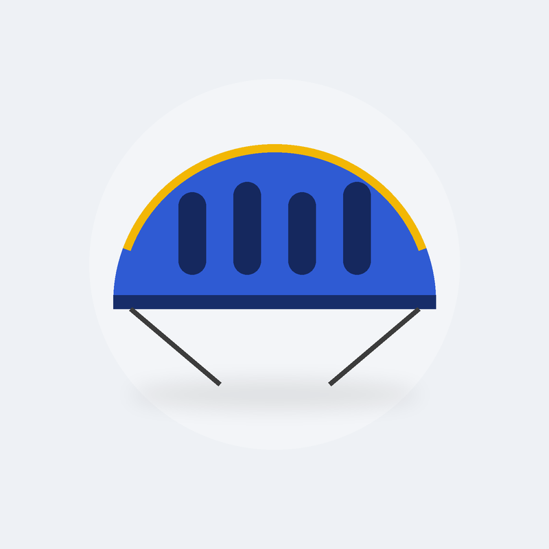 Casque de vélo urbain Ruelle (S, Bleu)