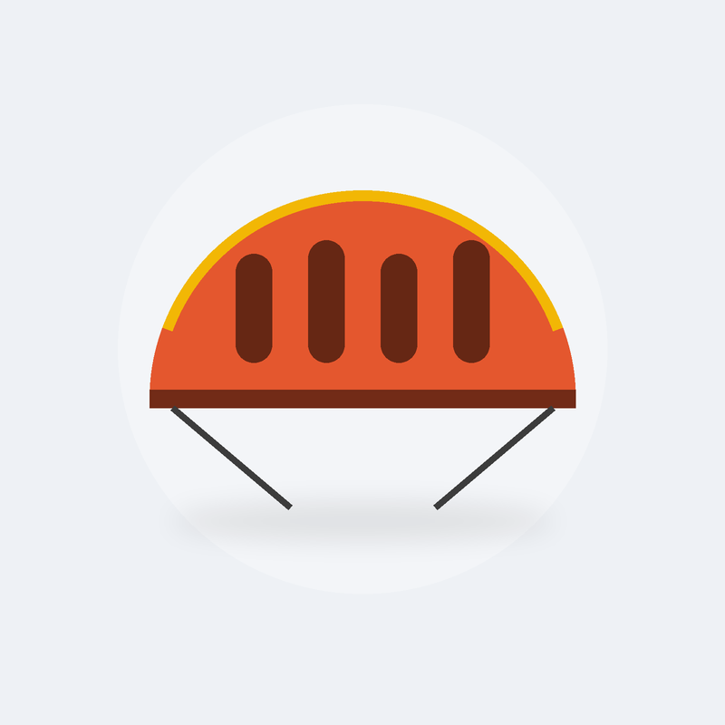 Casque de VTT Sous-bois (S, Orange)