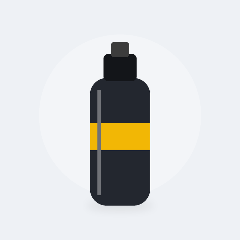 Bidon de vélo 650 ml (Noir)