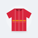 Maillot de vélo manches courtes Échappée (L, Rouge)