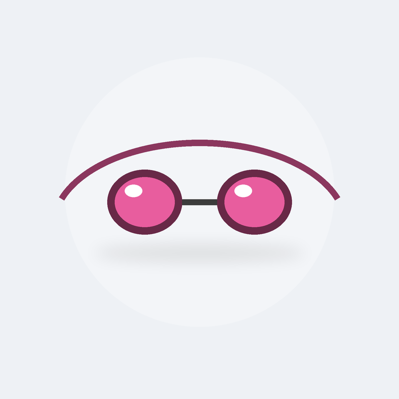 Lunettes de natation Clarté (Rose)