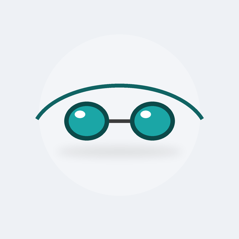 [NA-002] Lunettes de natation miroir Reflet
