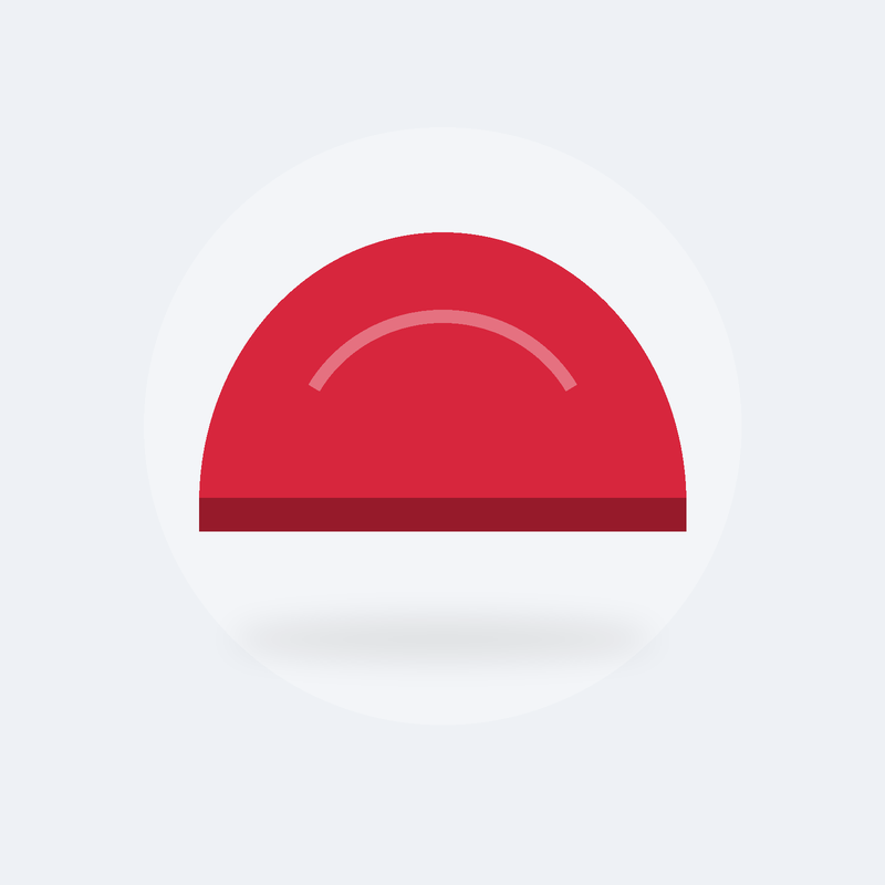 Bonnet de bain en silicone (Rouge)