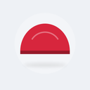 Bonnet de bain en silicone (Rouge)