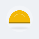 Bonnet de bain en silicone (Jaune)