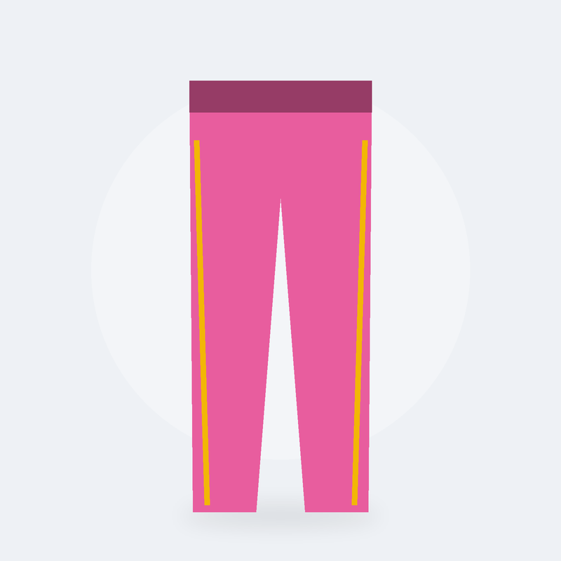 Legging de fitness gainant (S, Rose)