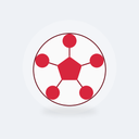 Ballon de football taille 5 Crampon (Rouge)