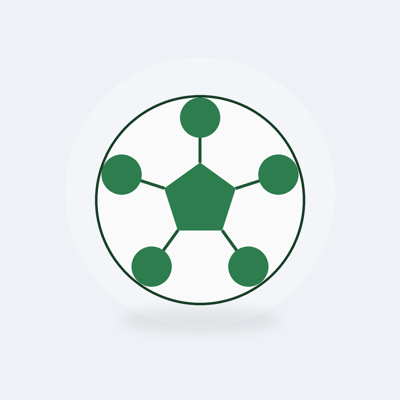 Ballon de football taille 5 Crampon (Vert)