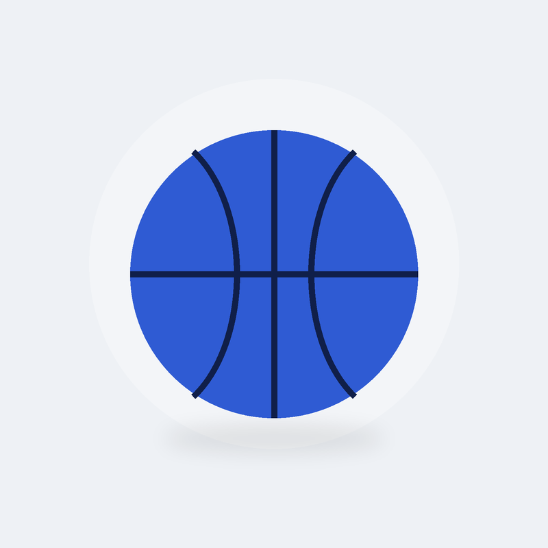 Ballon de basket taille 5 enfant (Bleu)