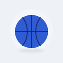 Ballon de basket taille 5 enfant (Bleu)
