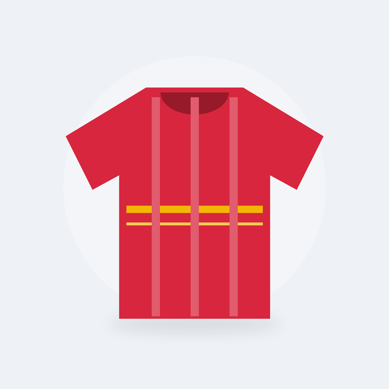Maillot de football Tribune (S, Rouge)
