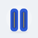Protège-tibias Tacle (Bleu)