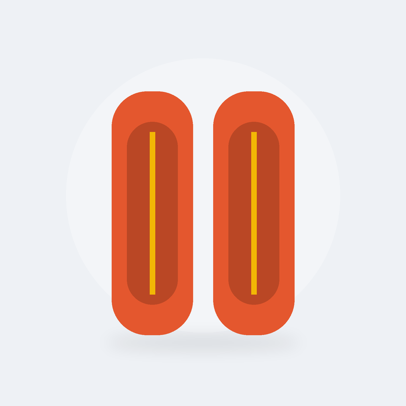 Protège-tibias Tacle (Orange)