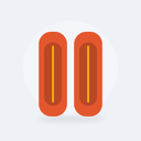 Protège-tibias Tacle (Orange)