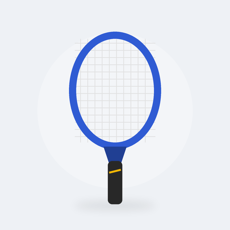 Raquette de tennis adulte Revers 500 (Bleu)