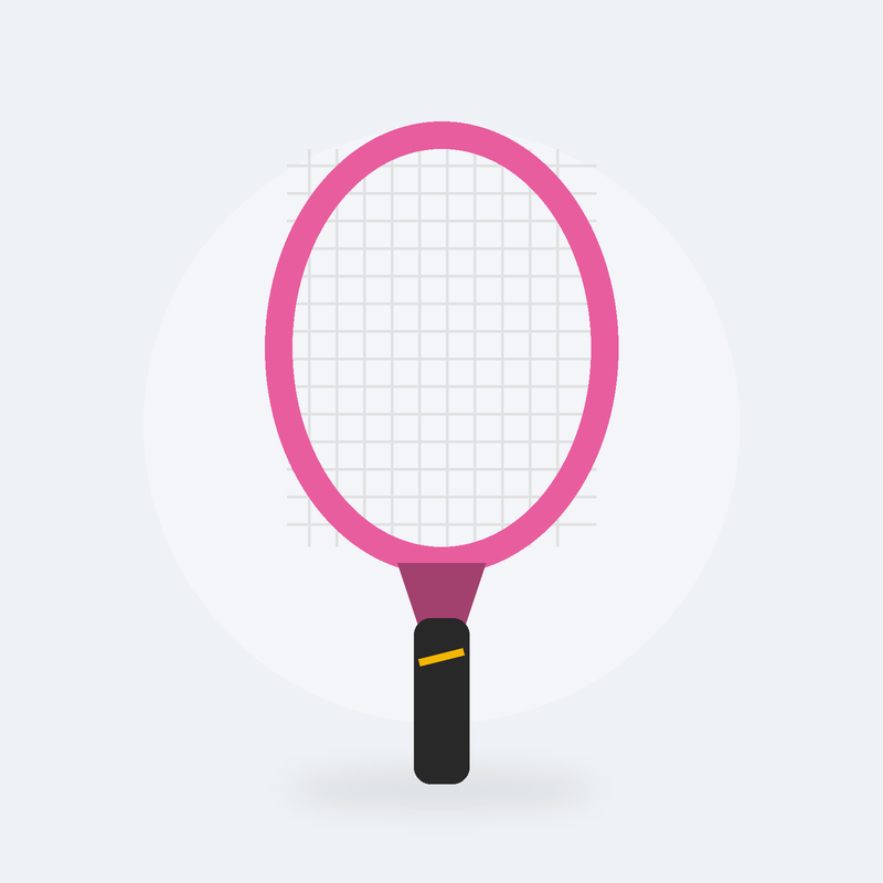 Raquette de tennis junior Volée (Rose)