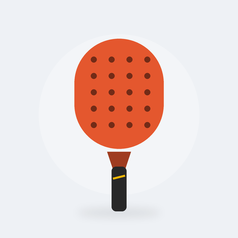 Raquette de padel débutant (Orange)