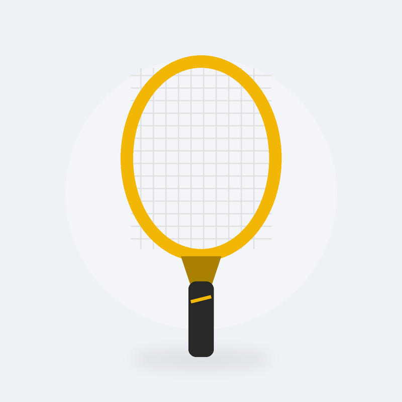 [RQ-005] Raquette de badminton Plume