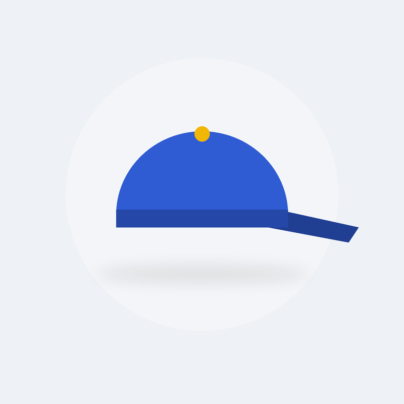 Casquette de tennis (Bleu)